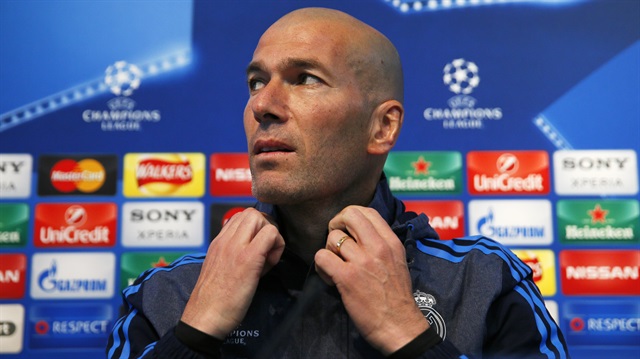 Real Madrid'in Fransız teknik direktörü Zinedine Zidane
