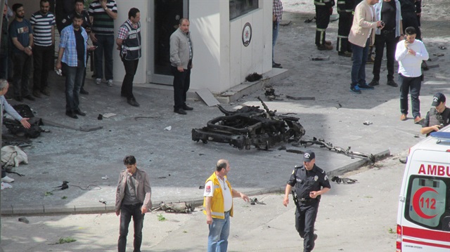 Gaziantep Emniyet Müdürlüğü önünde patlama