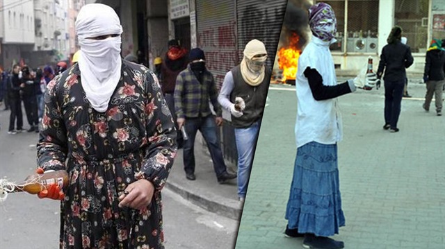 PKK'lı teröristler etek giyerek kaçmaya başladı.