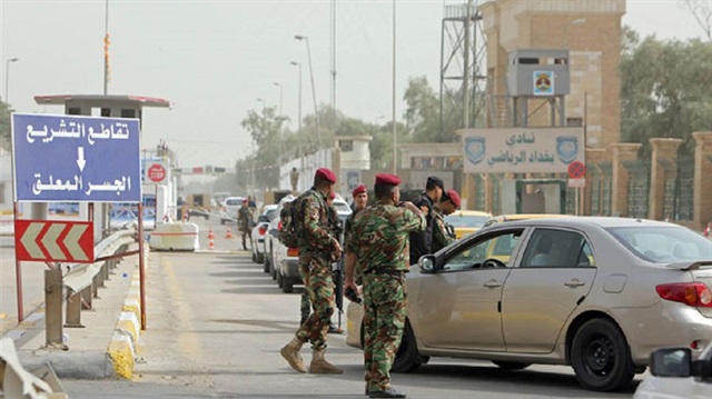 Irak'ın başkenti Bağdat'ta Yeşil bölge girişlerine çok sayıda asker ve zırhlı araç konuşlandırıld