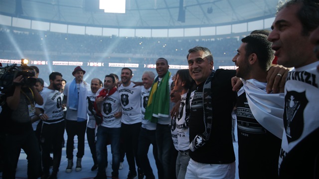 Beşiktaş Vodafone Arena'da şampiyonluğunu kutladı.