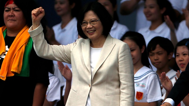 Tayvan'ın ilk kadın lideri Tsai Ing-wen, yapılan yemin töreniyle göreve başladı.