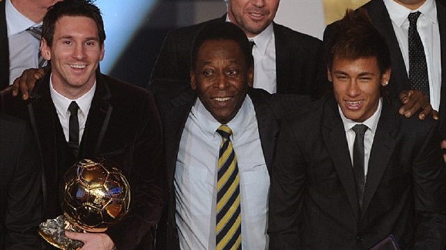 Balon D'Or ödül törende Pele ve Barcelona'nın yıldızları