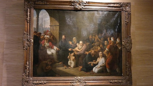 Johann Heinrich Suhrlandt'ın "Yavuz Sultan Selim"adlı yağlı boya tablosu 256 bin liraya alıcısını buldu.