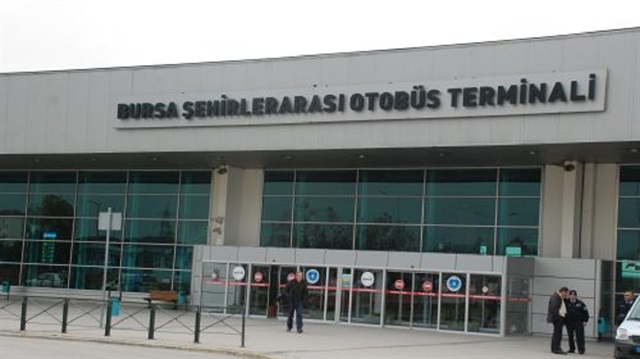 Bursa Terminalinde Yangin Panigi