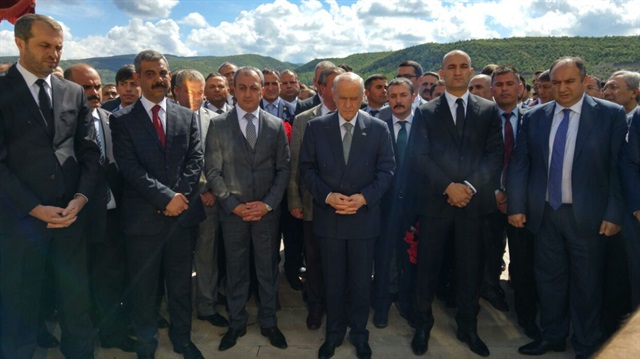 MHP Genel Başkanı Devlet Bahçeli, 2011 yılında yapılan Kızılcıhamam’daki Ülkücüler Şehitliği’ni ziyaret etti.