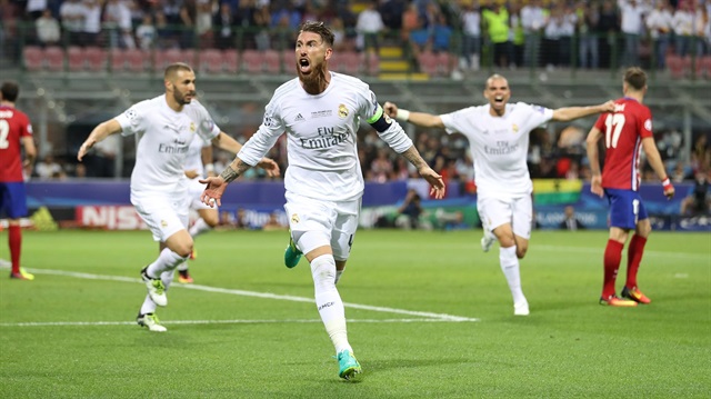 Sergio Ramos 2014'ün ardından 2016'daki finalde de Atletico Madrid'e gol atmayı başardı.