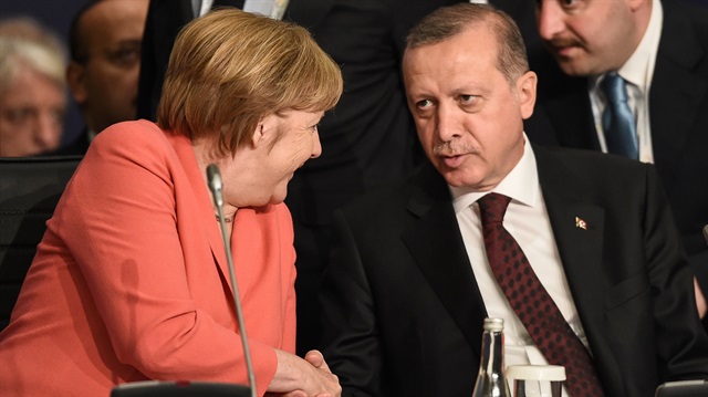 Cumhurbaşkanı Erdoğan ve Almanya Başbakanı Merkel