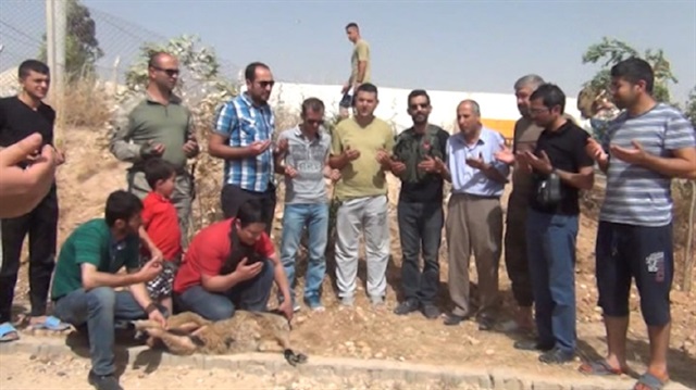 Nusaybin’de görevli asker ve polisler için kurban kesildi