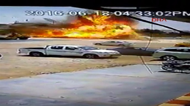 Tuzhurmatudaki bombalı saldırı kamerada