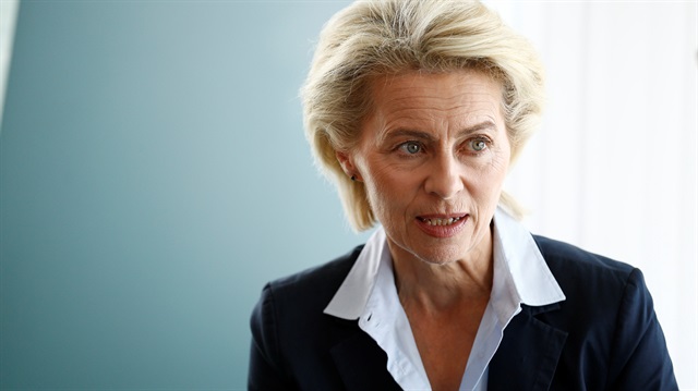 Almanya Savunma Bakanı Ursula von der Leyen. 