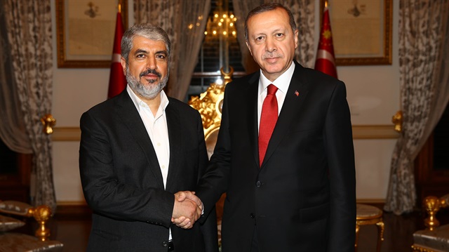 Cumhurbaşkanı Erdoğan, geçtiğimiz cuma günü Yıldız Mabeyn Köşkü'nde Hamas Siyasi Büro Başkanı Halid Meşal'i kabul etmişti.