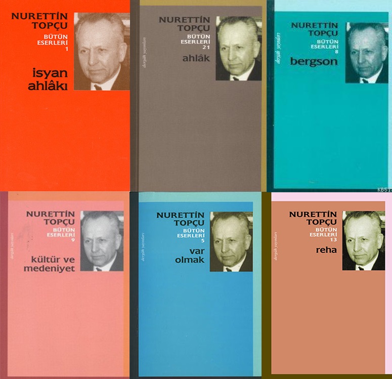 Nurettin Topçu'nun kitaplarından birkaçı