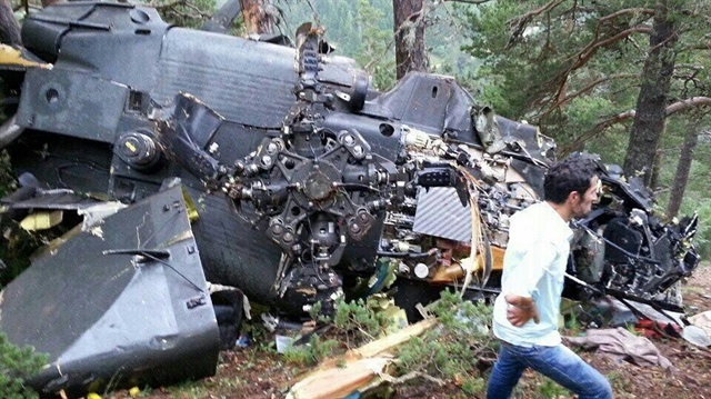 Giresun'da meydana gelen helikopter kazasında 7 kişi şehit