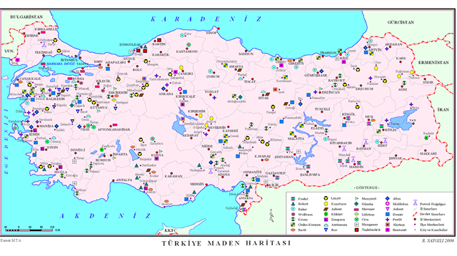 Maden Tetkik Arama (MTA) Genel Müdürlüğü tarafından yayınlanan 2012 yılına ait Temel Ekonomik Göstergeler Raporu'nda Türkiye'nin maden rezervleri detaylı olarak açıklandı. Bu rapora göre hangi madenlerin kaç ton olduğunu sizin için paylaşıyoruz.
