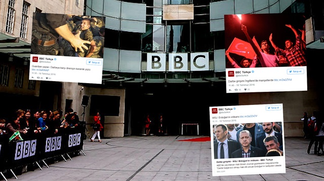 BBC 15 Temmuz gecesi gerçekleştirilen darbe girişimine destek veren haberler yayınlamaya devam ediyor. 