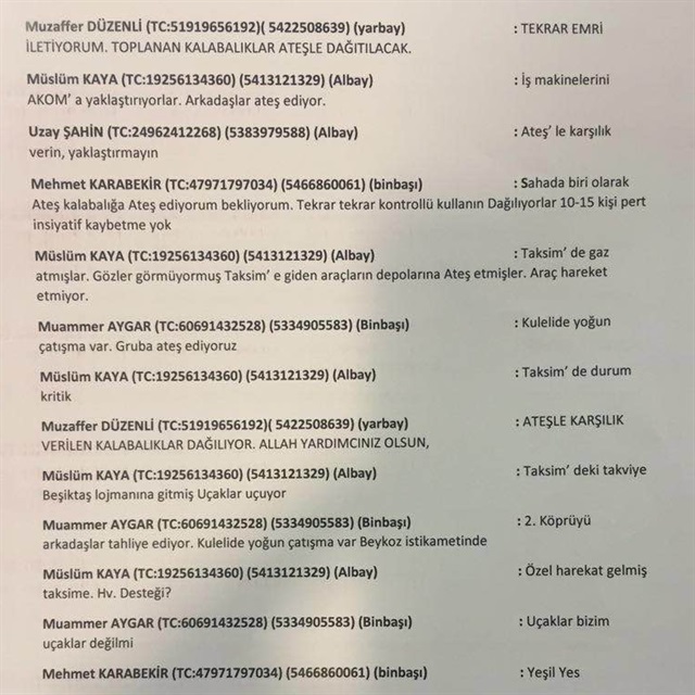 İşte FETÖ askerlerinin darbe yazışmaları