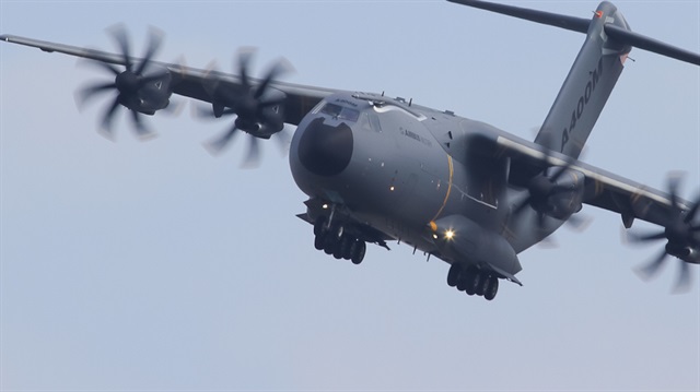 "Uçan kale" olarak nitelendirilen A400M nakliye uçağı 