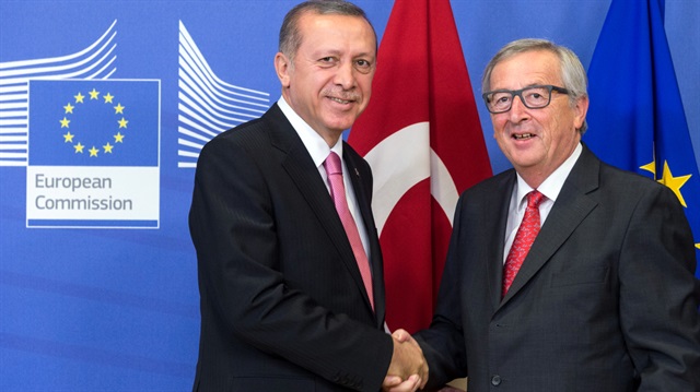 Cumhurbaşkanı Recep Tayyip Erdoğan-AB Komisyonu Başkanı Jean-Claude Juncker 
