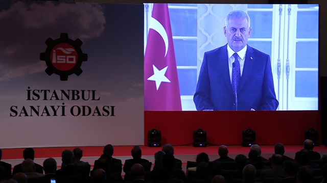 Başbakan Binali Yıldırım, İstanbul Sanayi Odası (İSO) tarafından Swiss Otel'de düzenlenen 'Türkiye'ye Güvenenler Türkiye'de Üretenler' programına telekonferans yolu ile katılarak konuşma yaptı.