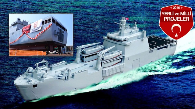 Amfibi Gemi (LST) Projesi kapsamında üretilen Sancaktar en büyük savaş gemileri arasında yer alıyor.