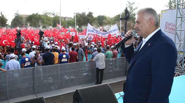 Başbakan Binali Yıldırım Diyarbakır'da Toplu Açılış Töreni'nde halka hitap etti.