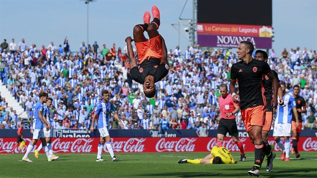 Luis Nani, La Liga'da Valencia forması altındaki ilk golünü atmayı başardı. 