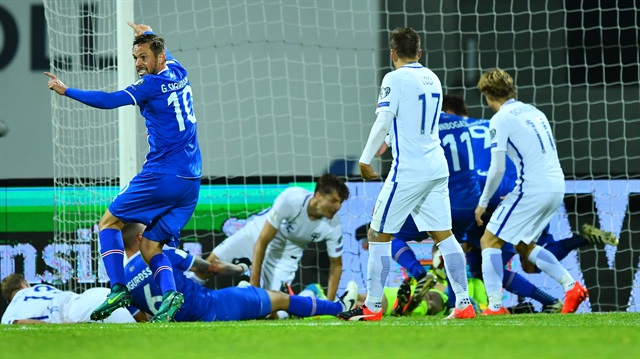 İzlanda, Finlandiya'yı 3-2 lik skorla geçerken gruptaki puanını 4'e çıkardı.