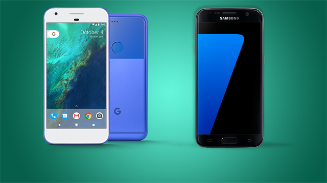 Google Pixel, birçok alanda Samsung Galaxy S7'yi alt etmeyi başarıyor.