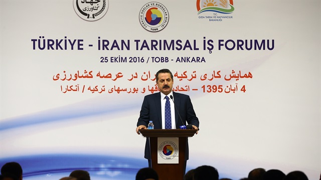 Faruk Çelik, Türkiye- İran Tarımsal İş Formunda açıklamalarda bulundu.