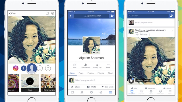 Facebook, fotoğrafları adeta​ sanatsal bir haline dönüştüren Prisma uygulamasında yer alan efektleri, bünyesindeki platformların video çekimi, canlı yayın ve fotoğraf özelliklerine eklemeyi düşünüyor.