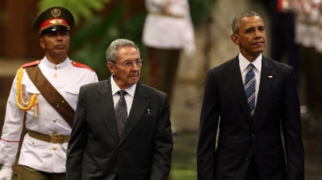 Obama,Mart ayında Küba'ya tarihi bir ziyaret gerçekleştirmişti.