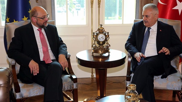 Başbakan Binali Yıldırım ile AP Başkanı Martin Schulz 1 Eylül'de Ankara'da bir araya gelmişti. 