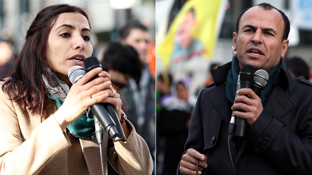 Tuğba Hezer Öztürk ve Şırnak Milletvekili Faysal Sarıyıldız, terör örgütü PKK yandaşlarının gösterisine katıldı.
