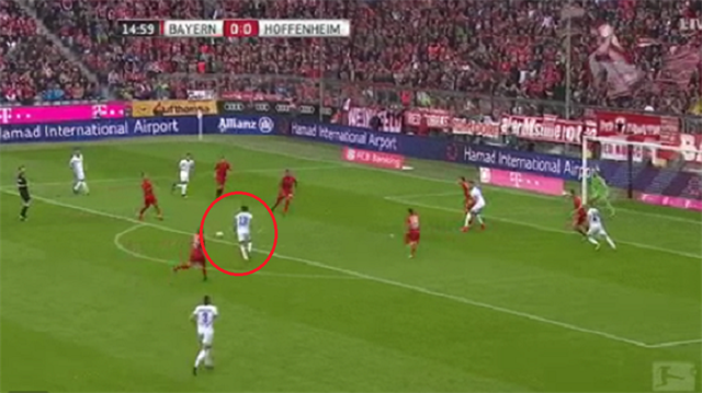 Kerem Demirbay, Bayern Münih'e attığı golle takımı Hoffenheim'ı 1-0 öne geçirdi.