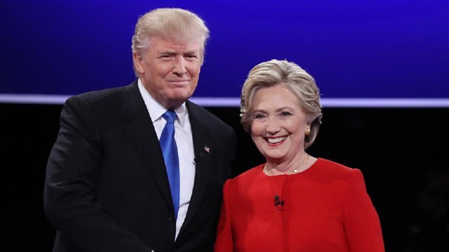 Amerikan Başkan adayları Donald Trump ve Hillary Clinton