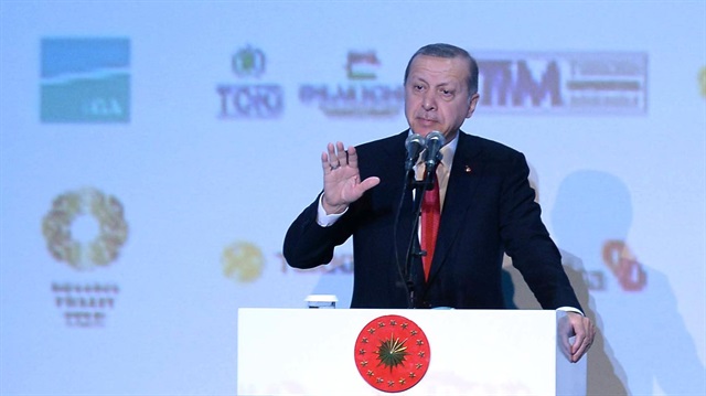 Cumhurbaşkanı Recep Tayyip Erdoğan, CNR EXPO Fuar Merkezi'nde düzenlenen MÜSİAD EXPO ve 20. Uluslararası İş Forumu Kongresi'nde konuştu.