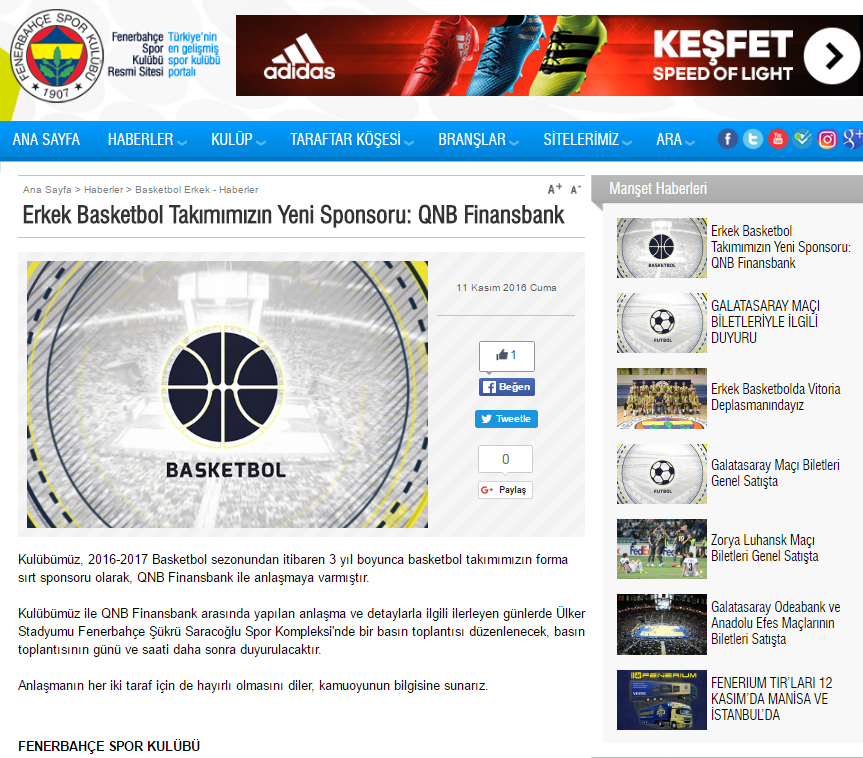 Fenerbahce Dev Bankayla Anlasmaya Vardi
