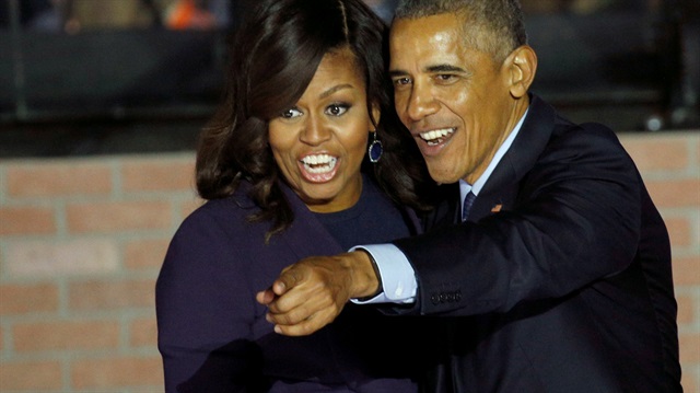 ABD Başkanı Barack Obama ve Michelle Obama. 