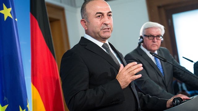 Dışişleri Bakanı Mevlüt Çavuşoğlu Almanya Dışişleri Bakanı  Frank-Walter Steinmeier ile ortak açıklama yaptı. 