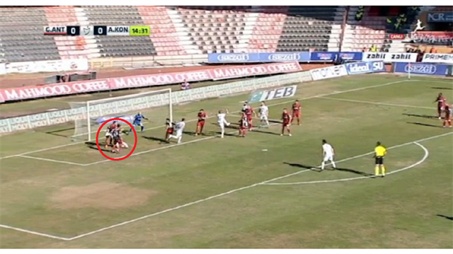 Gaziantepspor-Konyaspor maçında Riad Bajic enteresan bir gole imza attı.