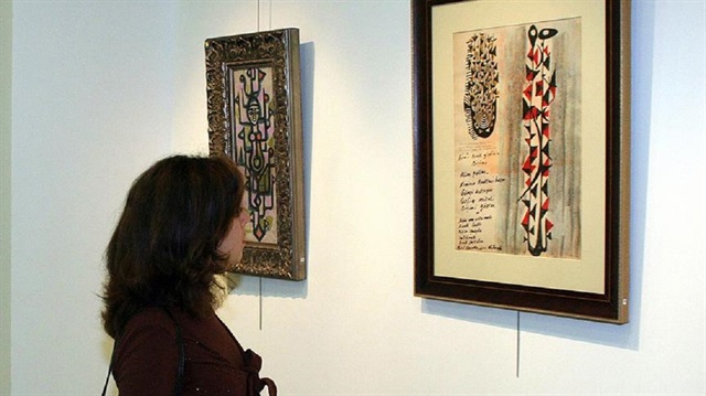 Şair-ressam Bedri Rahmi Eyüboğlu'nun eserleri 7 Aralık'ta sergilenecek. 