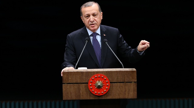 Cumhurbaşkanı Recep Tayyip Erdoğan, Beştepe Millet Kongre ve Kültür Merkezi'nde konuştu. 
