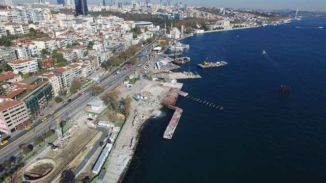 Kabataş Transfer Merkezi Projesinde inşaat tüm hızıyla sürüyor.
