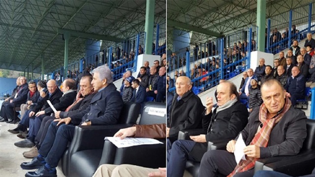 Dün Darıca Gençlerbirliği-Tarsus İdmanyurdu maçını tribünden izleyen Terim, bugün de Sarıyer-İnegölspor maçını takip etti.