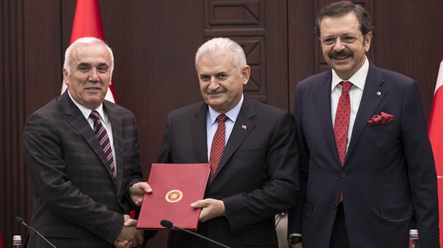 Başbakan Binali Yıldırım Çankaya Köşkü'nde, 'KOBİ'ler İçin Nefes Kredisi' tanıtım töreninde konuştu.