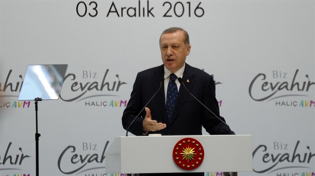 Cumhurbaşkanı Recep Tayyip Erdoğan, Yeni Cevahir Alışveriş Merkezi'nin açılış töreninde konuştu.  