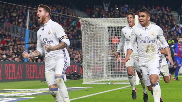 Real Madrid Ramos'un son dakikada attığı golle Barcelona'dan 1 puan aldı.
