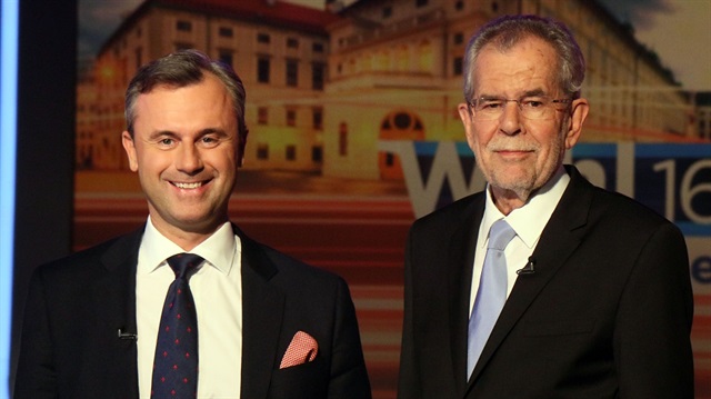 Cumhurbaşkanı adayları Norbert Hofer ve Alexander Van der Bellen