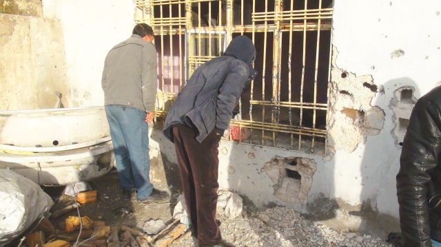 Hücre evinde yapılan aramada PKK'lıların bomba tuzakladığı belirlendi.